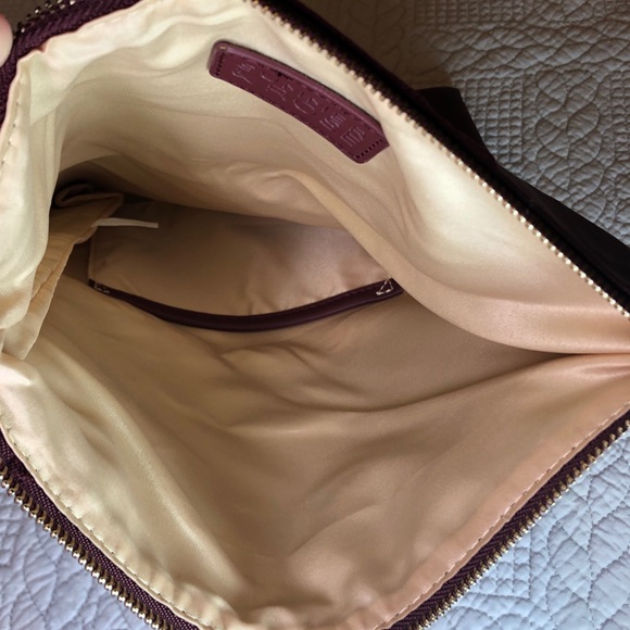 Summer and Rose Burgundy Foldover Clutch - Picture 6 of 7